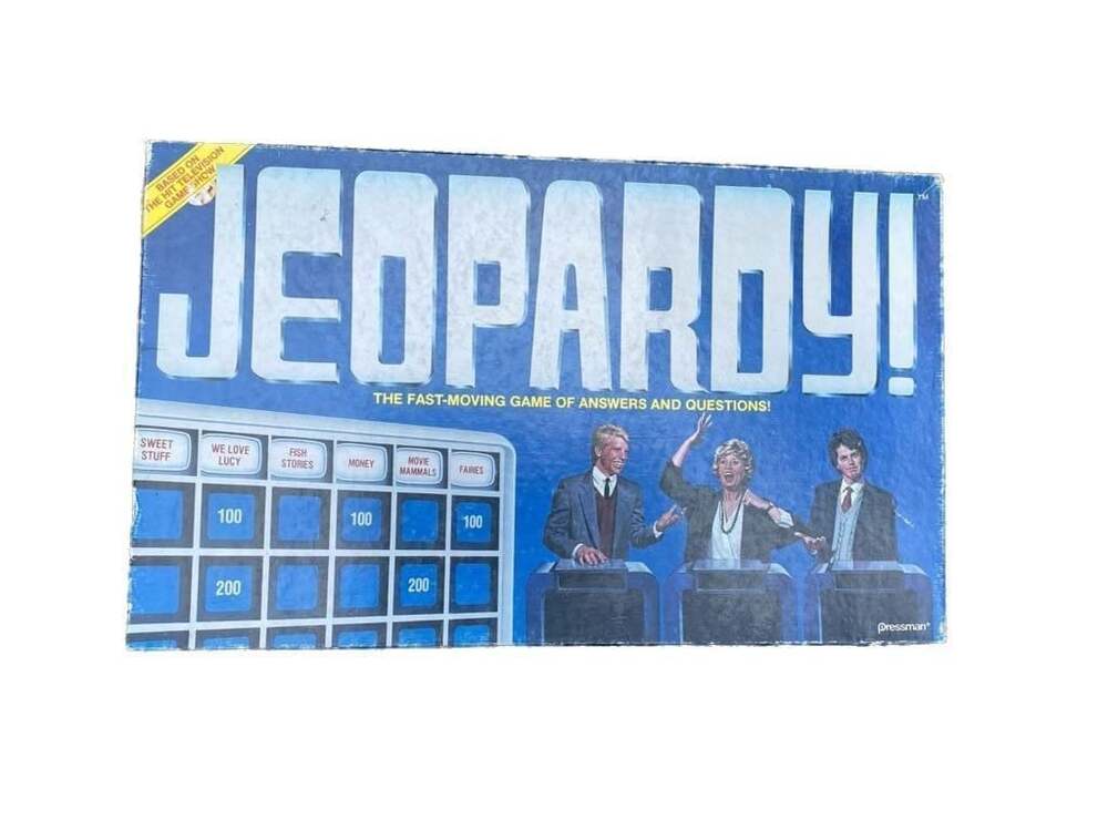 Vintage 1986 Jeopardy Board Game by Pressman
